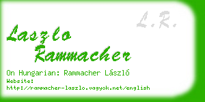 laszlo rammacher business card