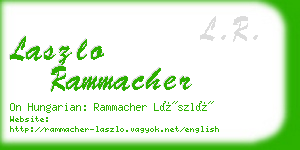 laszlo rammacher business card